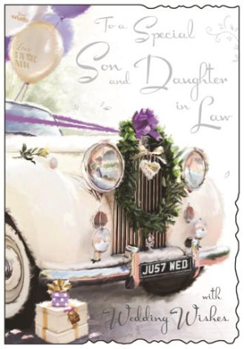 Picture of SON & DAUGHTER IN LAW WEDDING CARD